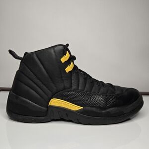 Jordan 12 Retro Mid Black Yellow Taxi Men’s 9.5 Basketball Shoes CT8013-071